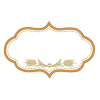 Matriz de matriz Matriz De Bordado Moldura Com Trigos